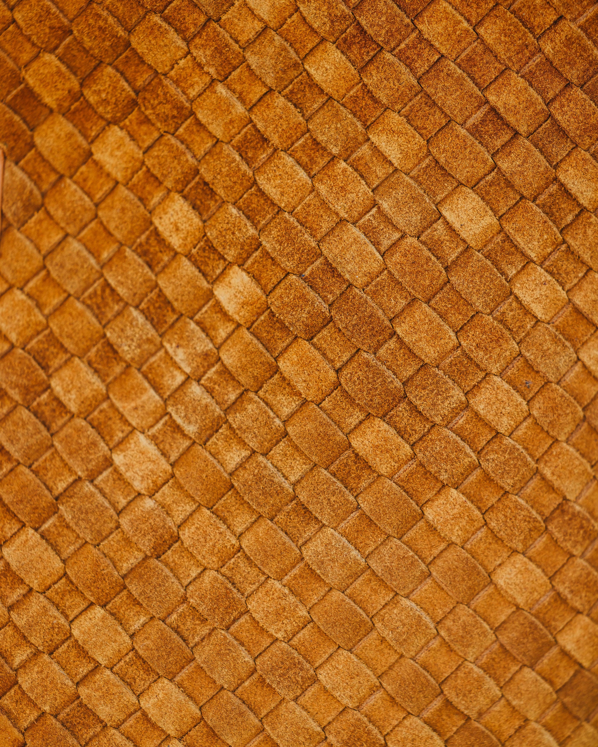 Woven Suede Tote Bag