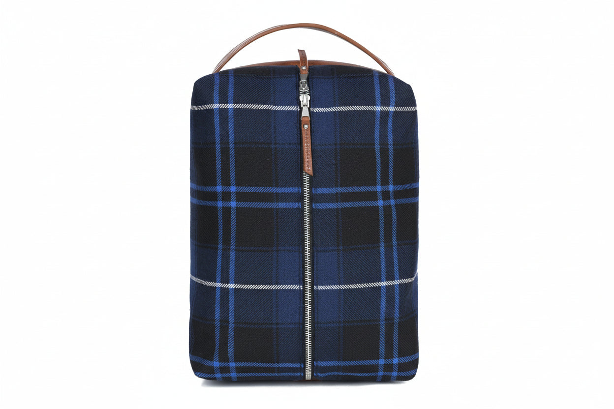 Canvas and Leather Shoe bag