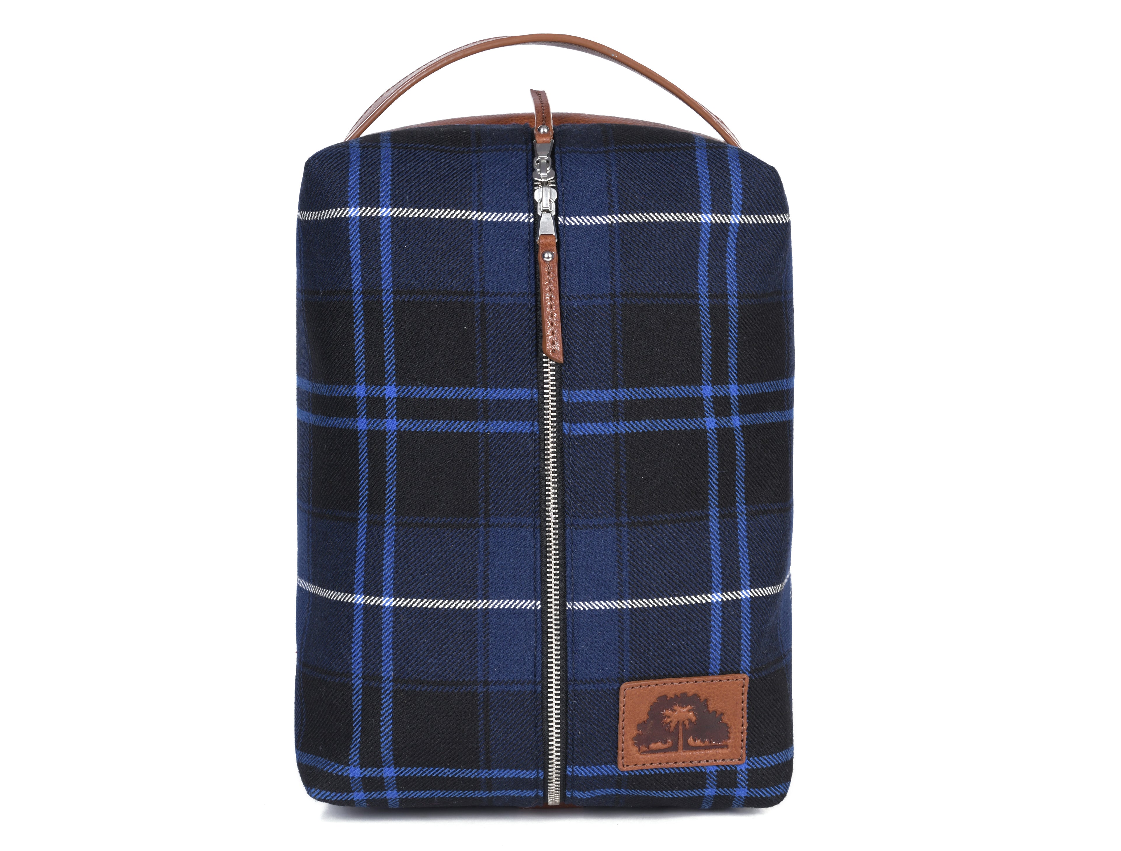 Canvas and Leather Shoe bag