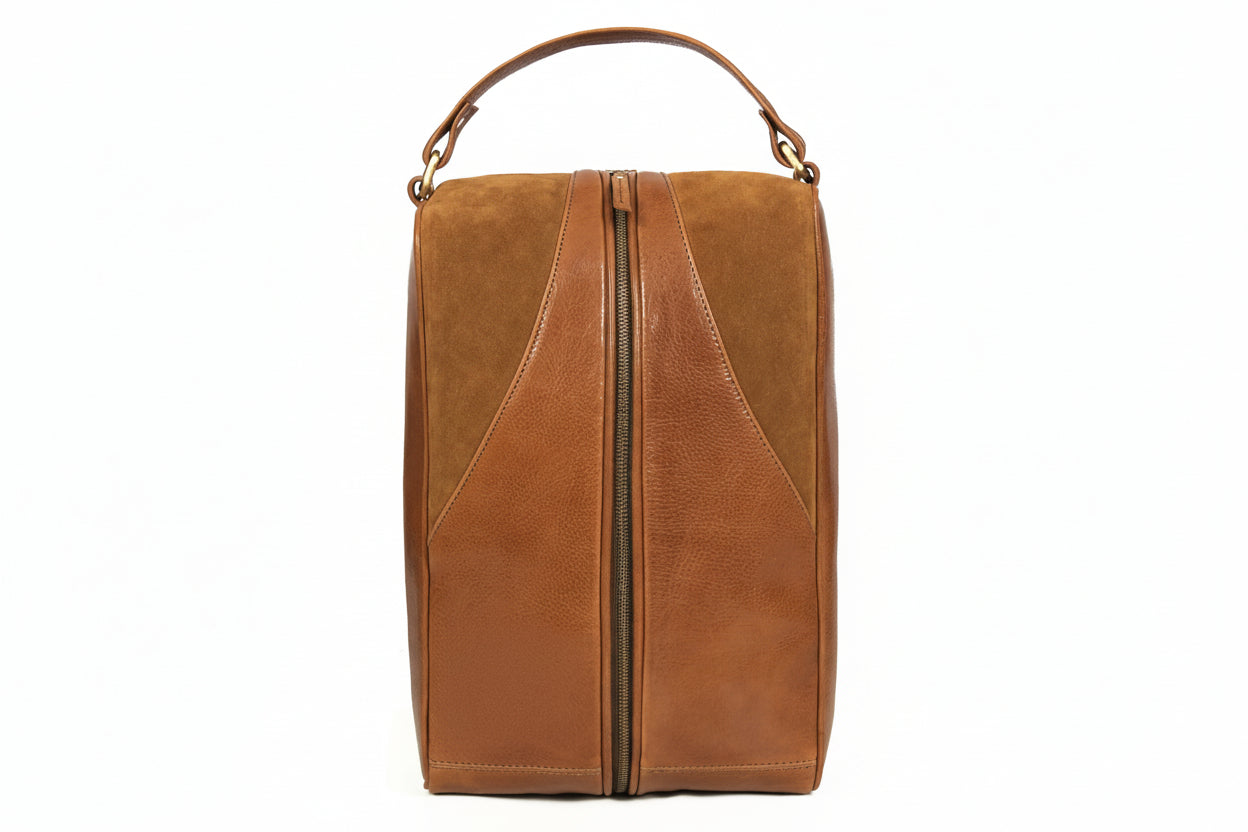 Leather and Suede Shoe bag