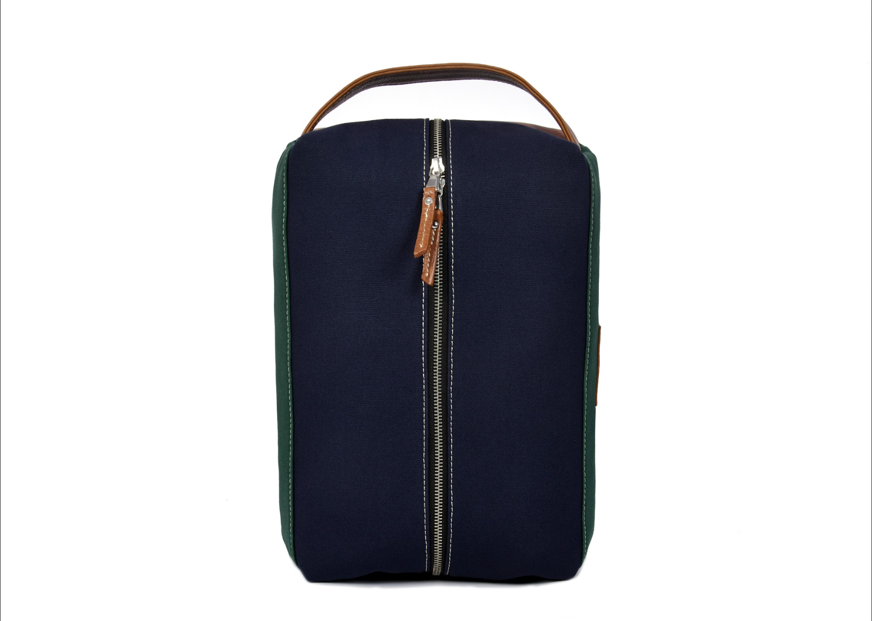 Canvas and Leather Shoe bag