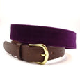 Velvet Leather Tab Belt