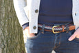 Wool Striped Belt