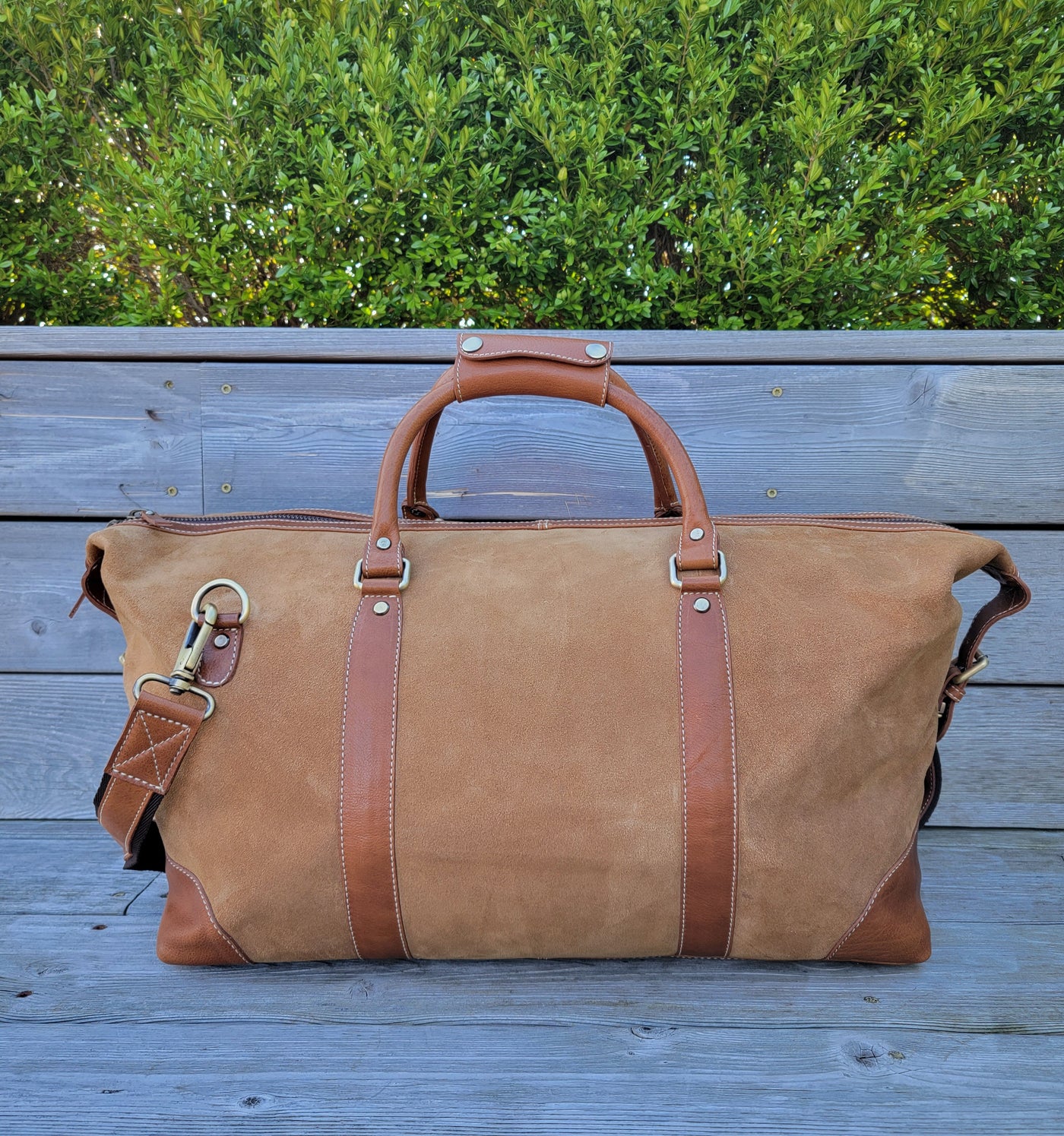 Bourbon Suede Duffle Bag