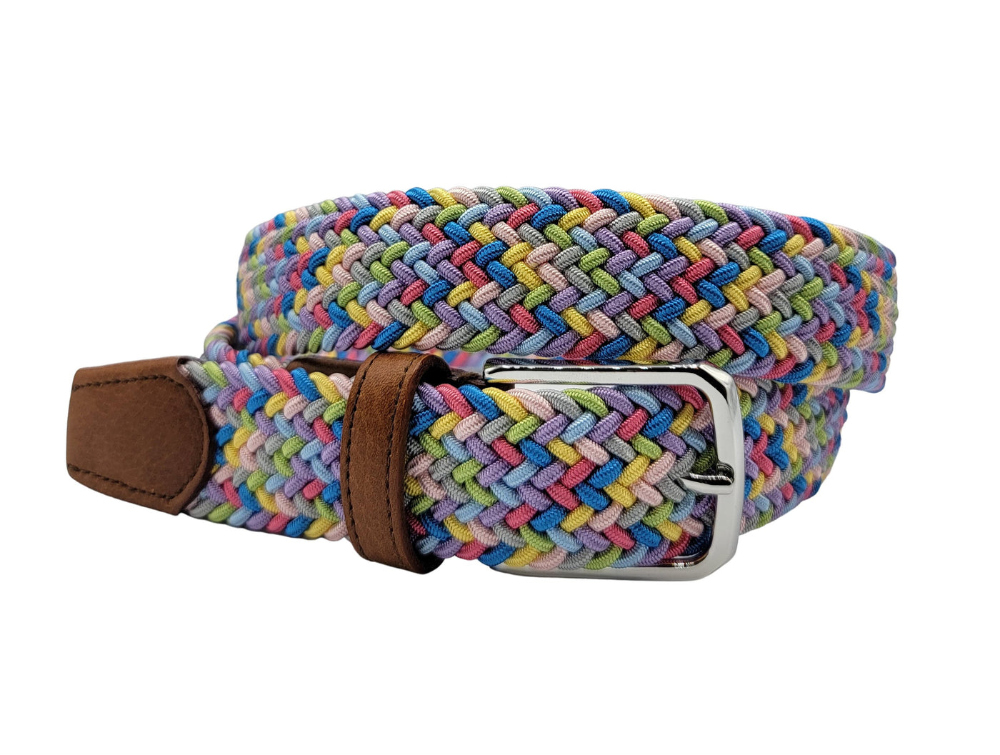 Multi Color Elastic Stretch Belt