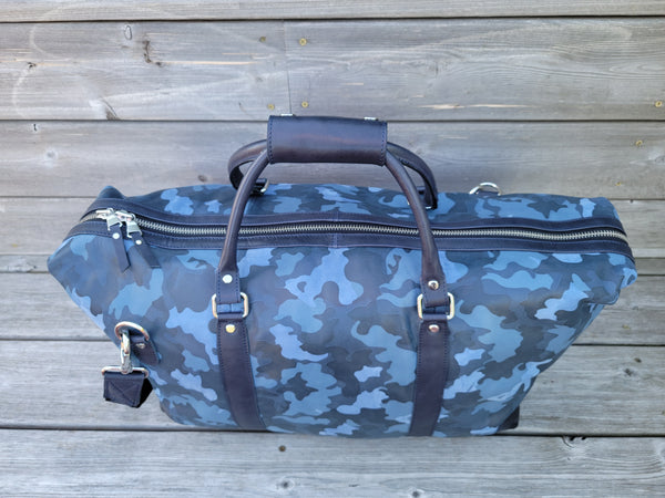 Cobalt Camo Weekender Bag