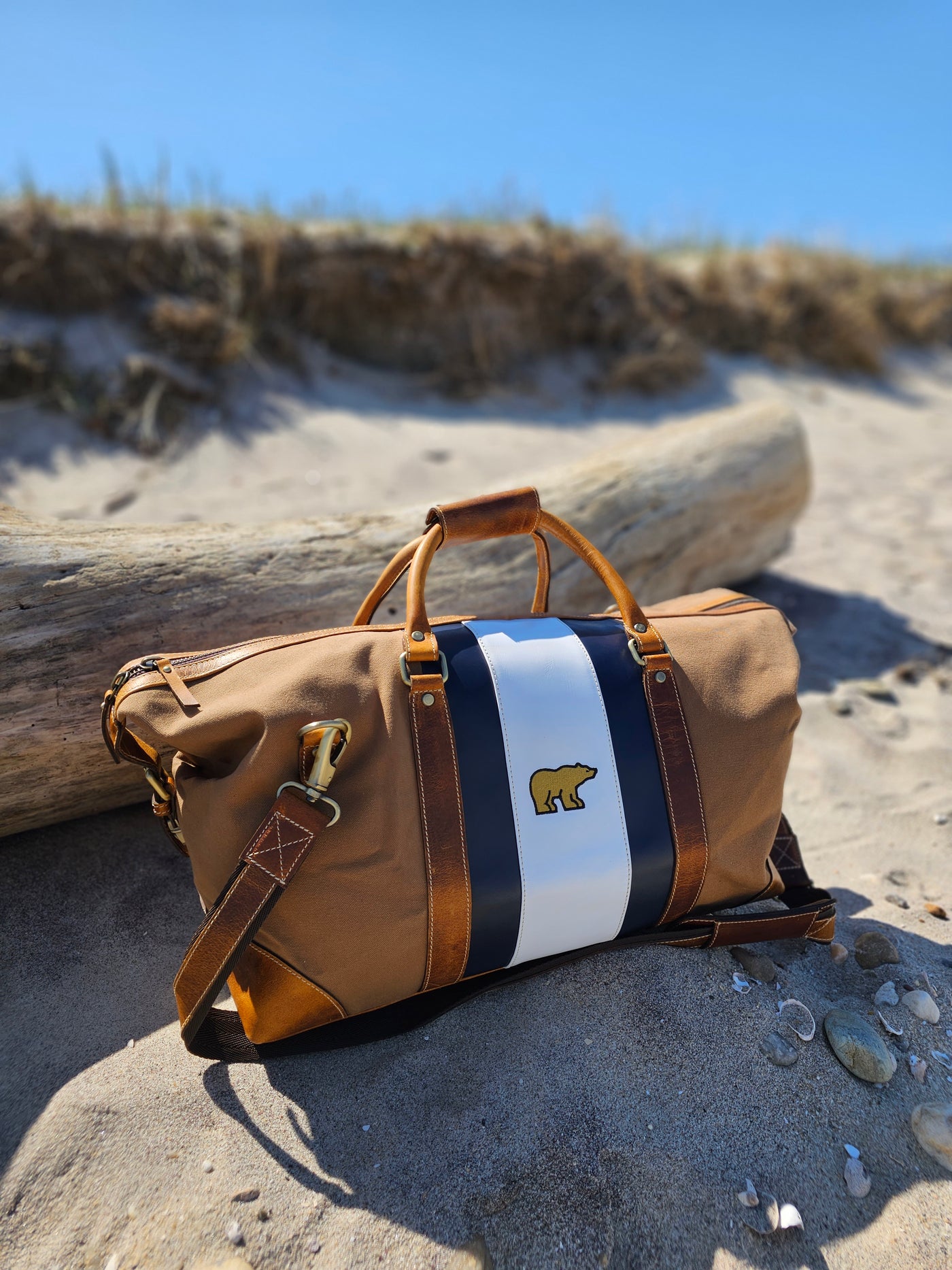 JACK NICKLAUS Golden Bear Striped Duffel Bag