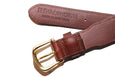 Gold Intrepid Leather Tab Ribbon Belt - FH Wadsworth