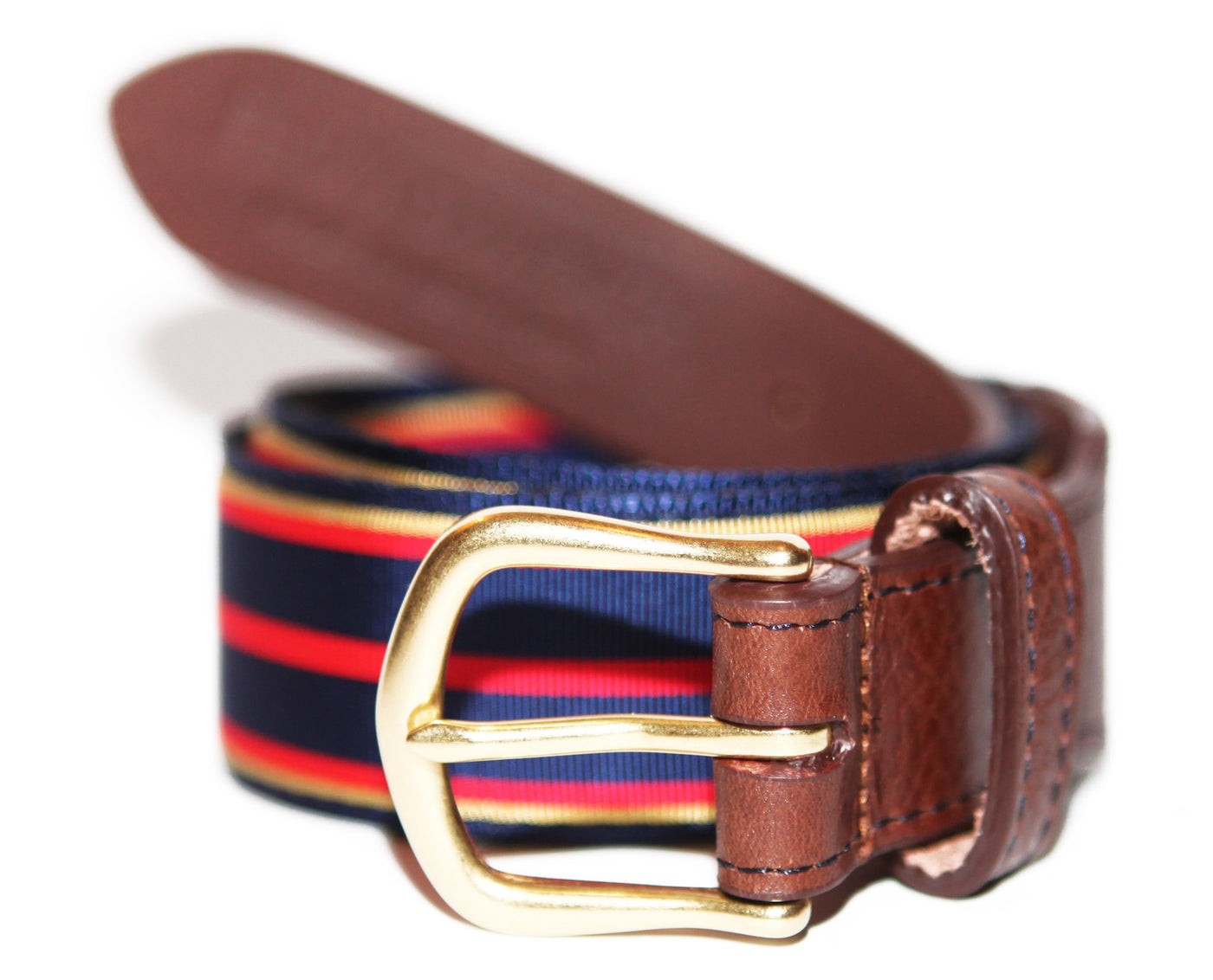 St. Bernard Leather Tab Ribbon Belt - FH Wadsworth