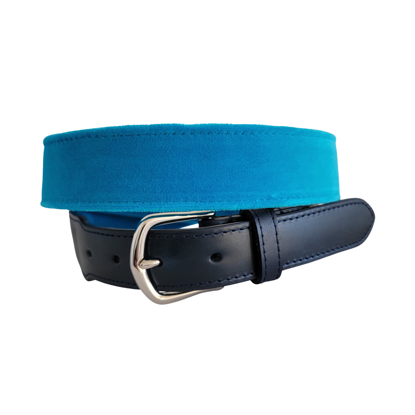 Velvet Leather Tab Belt