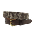 Brown Camouflage Suede Belt