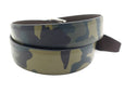 Green Leather Camouflage Print Belt - FH Wadsworth