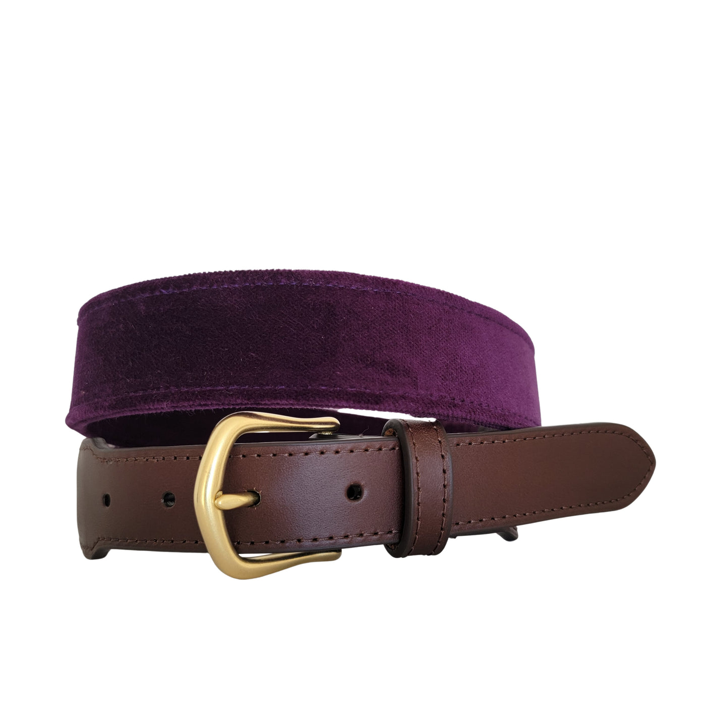 Velvet Leather Tab Belt