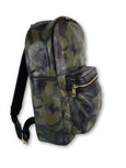 Green Camo Leather Backpack - FH Wadsworth