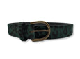 Green and Black Leopard Print Belt - FH Wadsworth