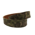 Green Camouflage Suede Belt