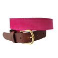 Velvet Leather Tab Belt