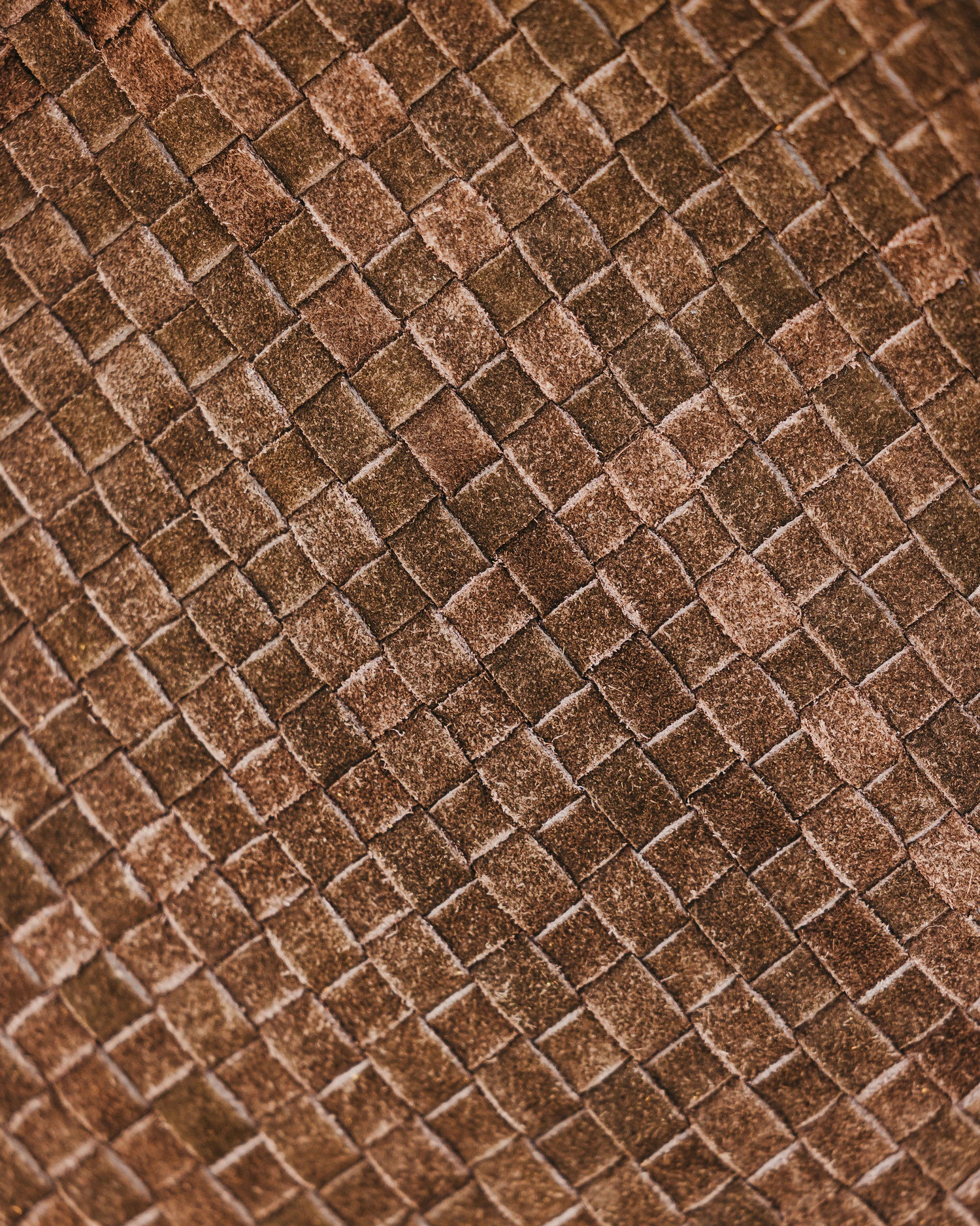 Woven Suede Tote Bag