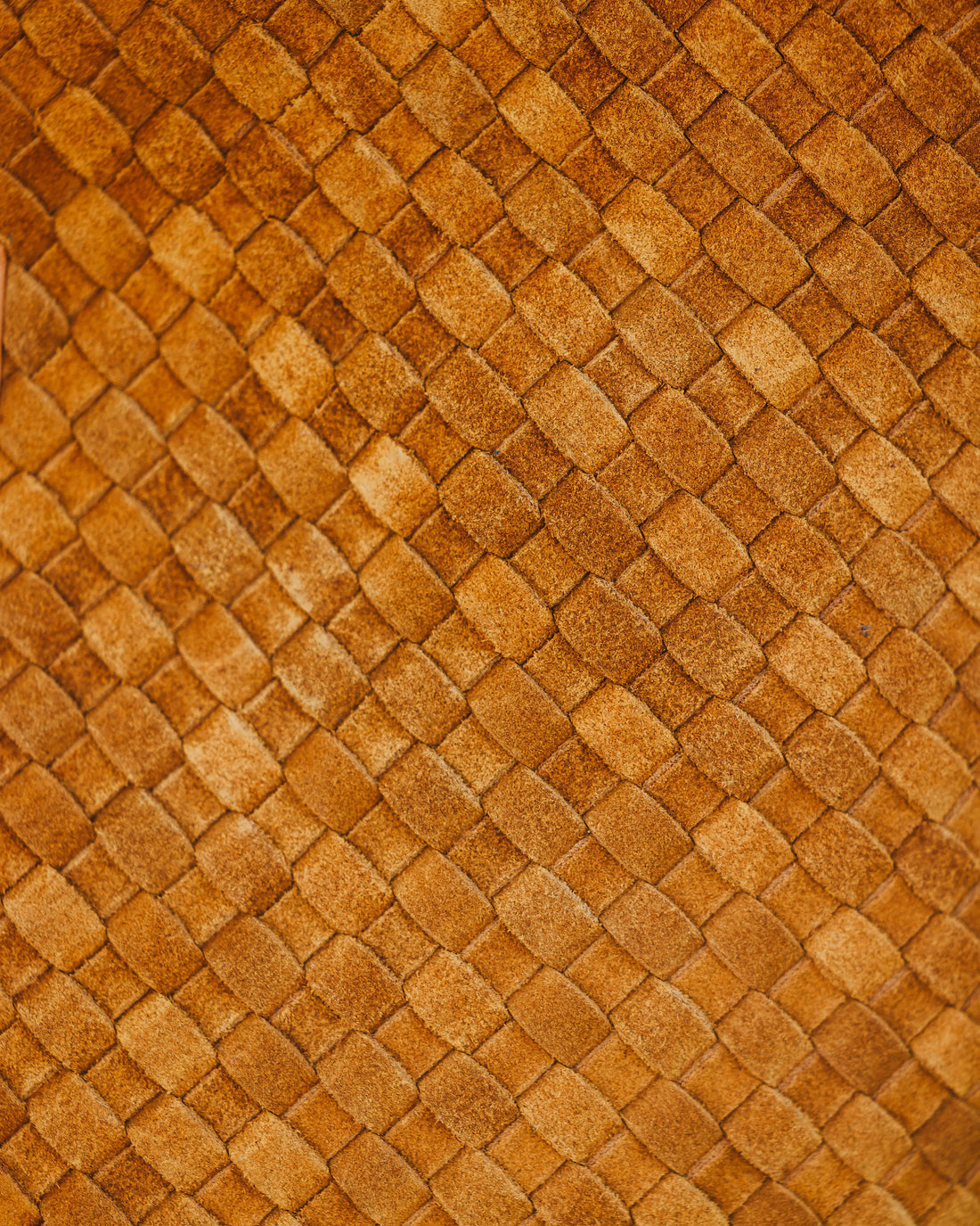 Woven Suede Tote Bag