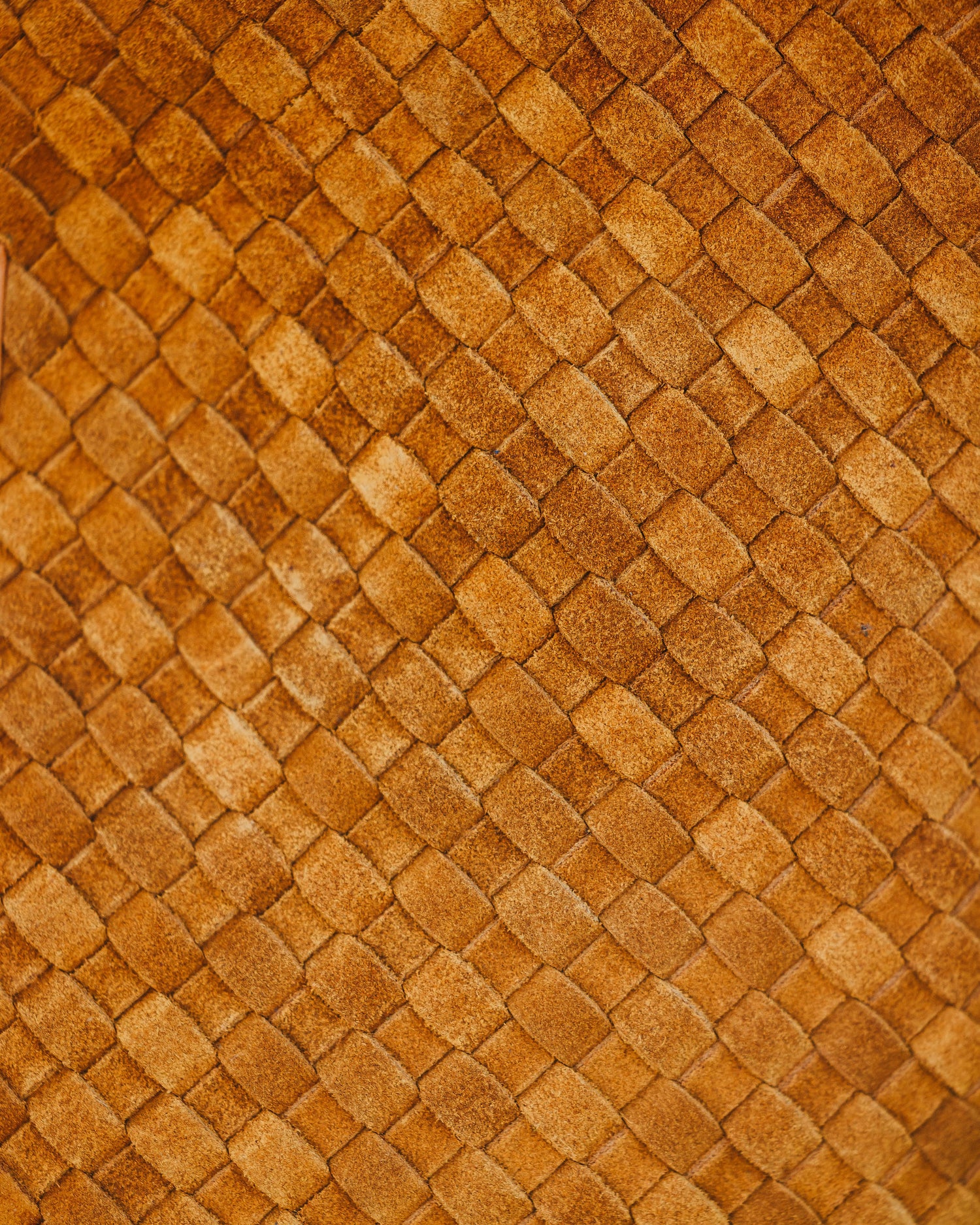 Woven Suede Tote Bag