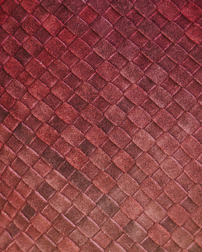 Woven Suede Tote Bag