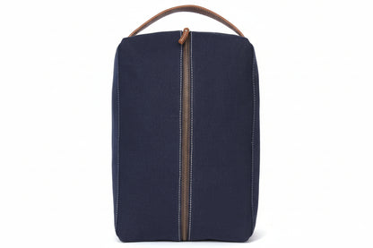 Canvas and Leather Shoe bag