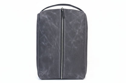 Canvas and Leather Shoe bag