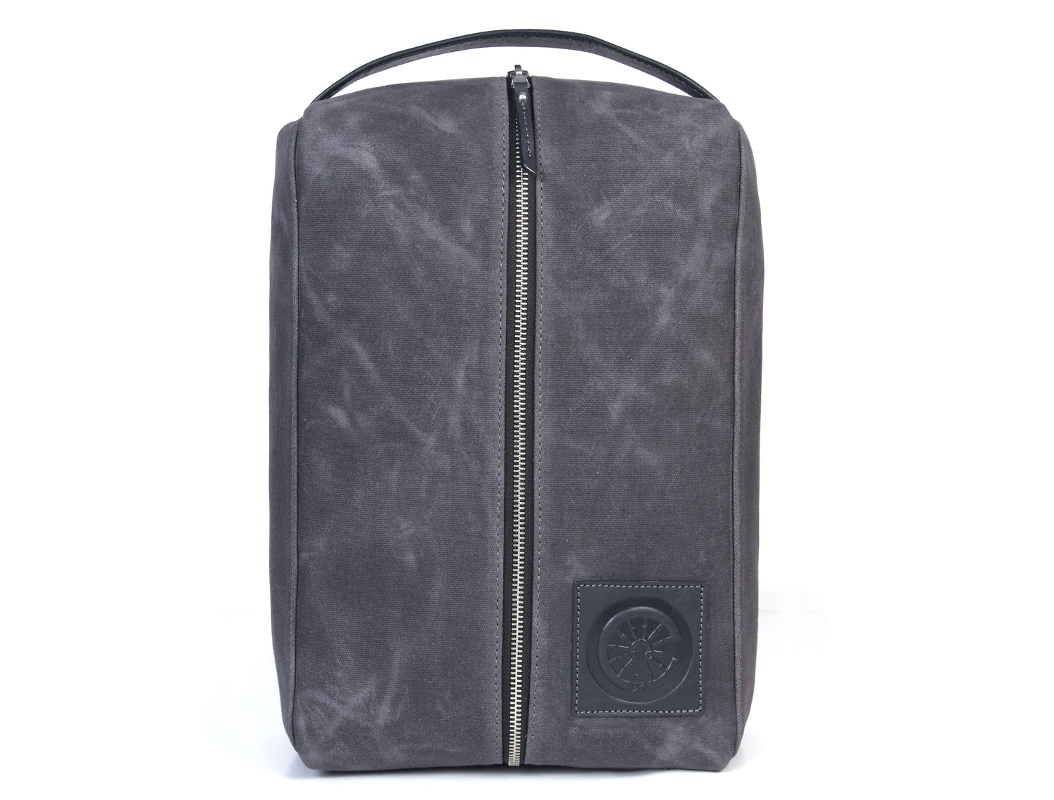 Canvas and Leather Shoe bag