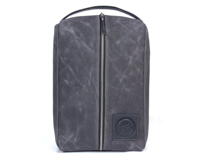 Canvas and Leather Shoe bag