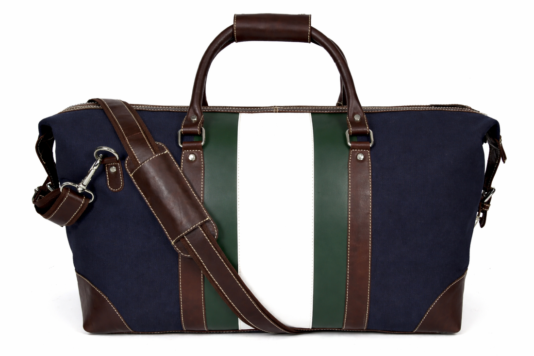 Midnight Stripe Duffel Bag