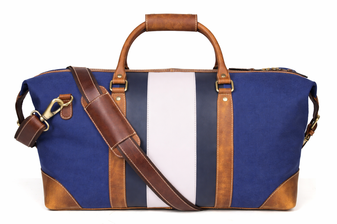 Midnight Classic Stripe Duffel Bag