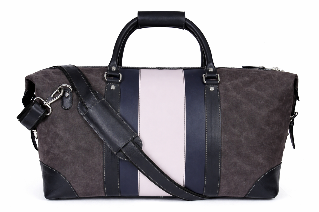 Charcoal Onyx Stripe Duffel Bag