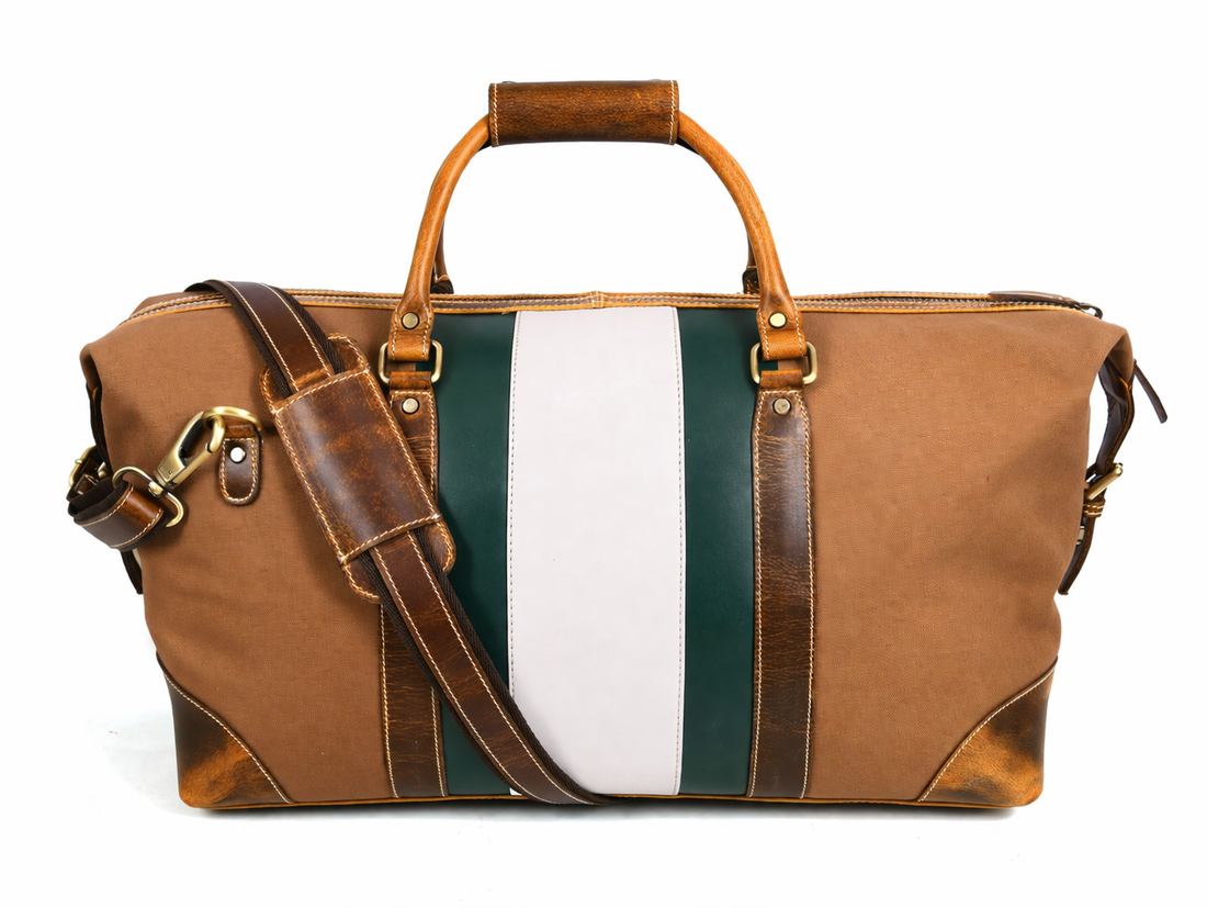 Sand Pine Stripe Duffel Bag