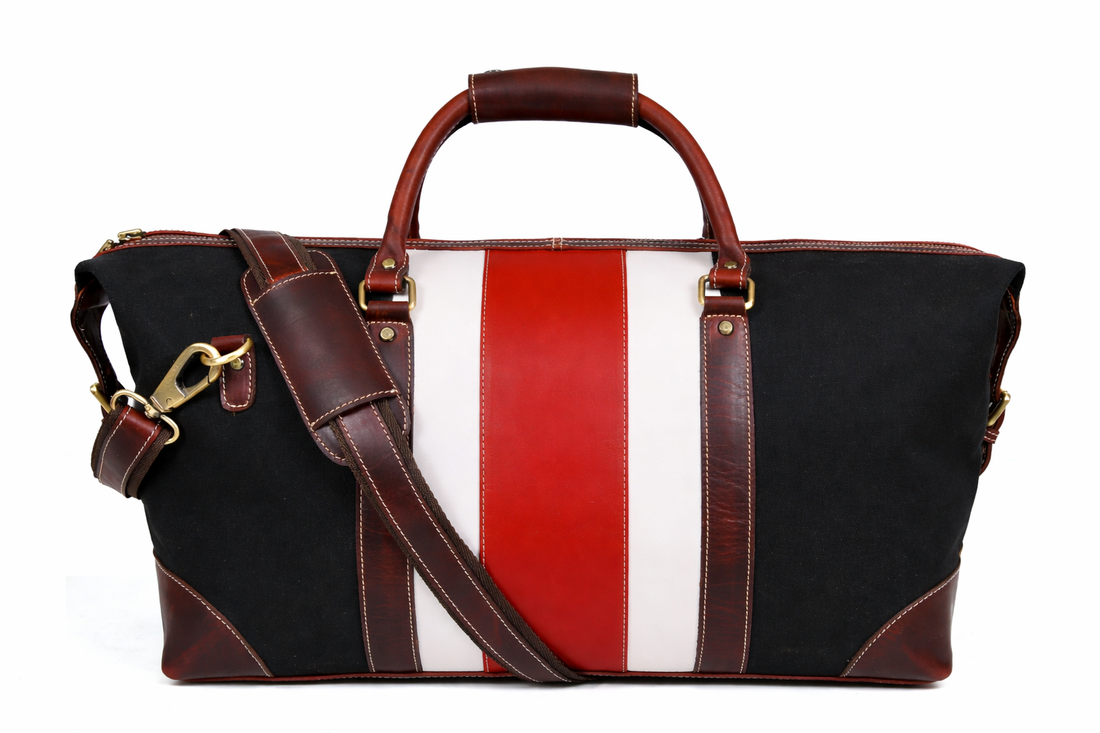 Onyx Red Stripe Duffel Bag