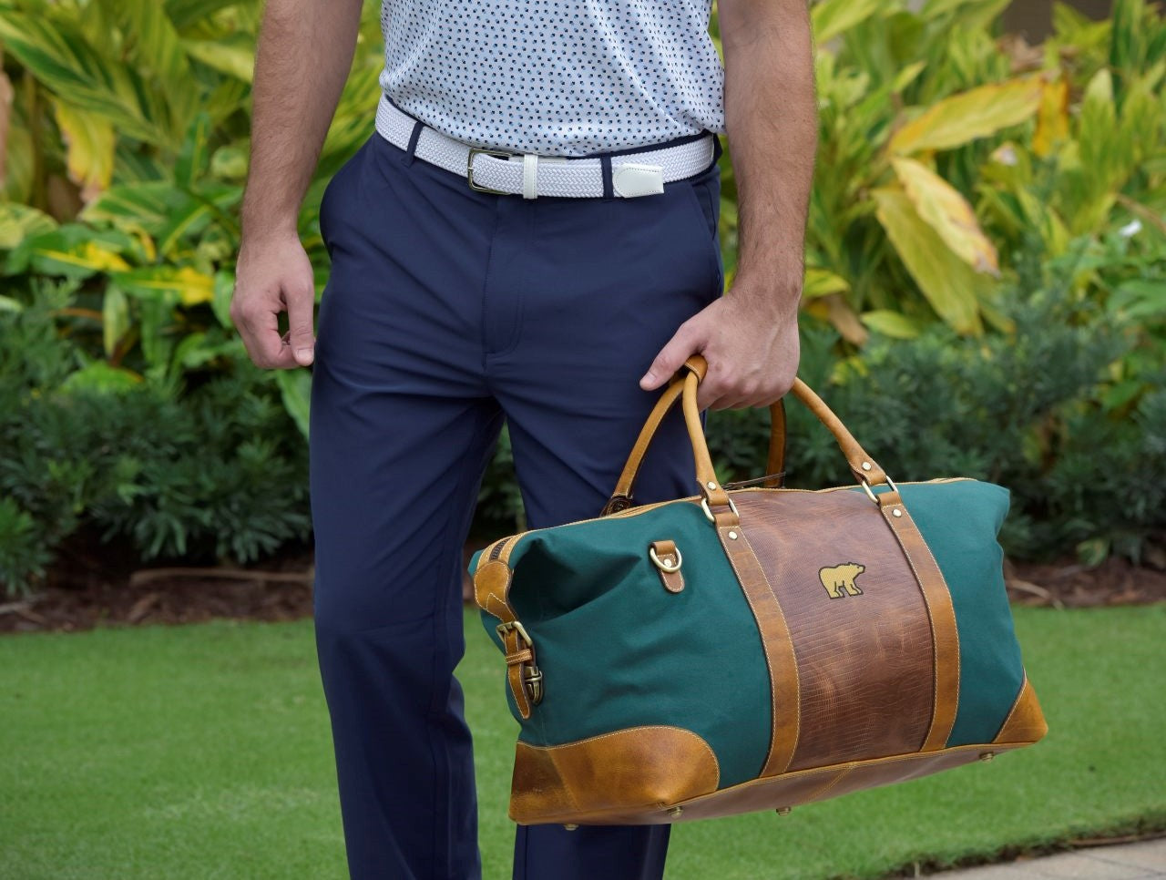 Blue Leather Duffle Bag – FH Wadsworth