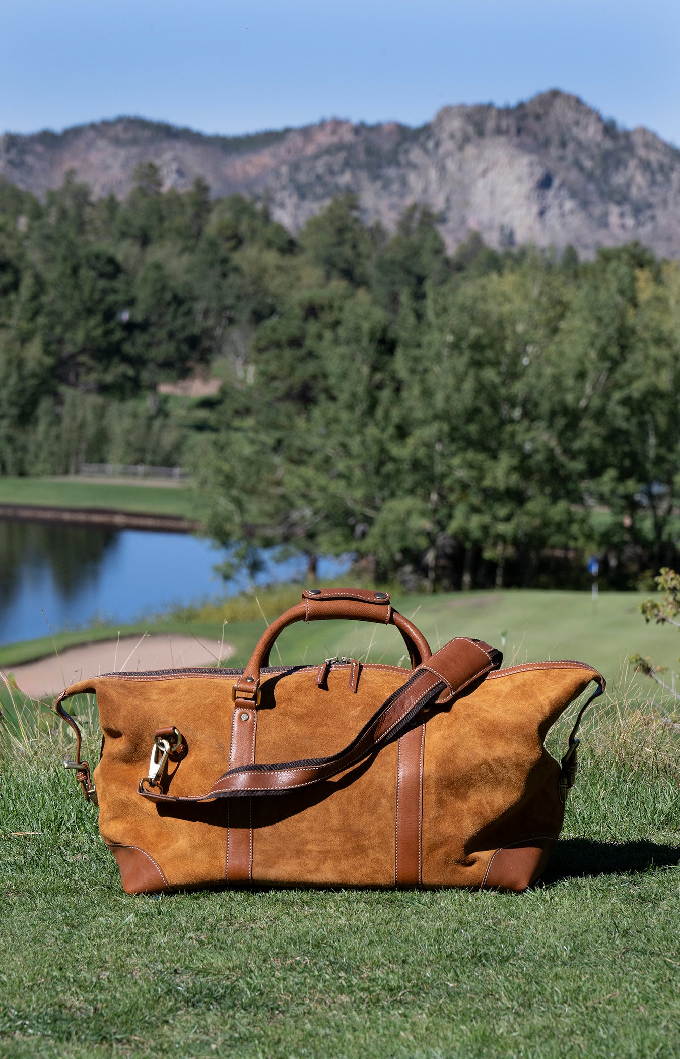 Bourbon Suede Duffle Bag