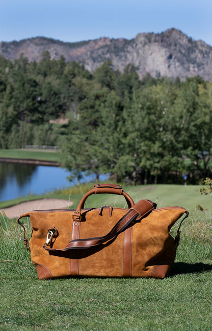 Bourbon Suede Duffle Bag