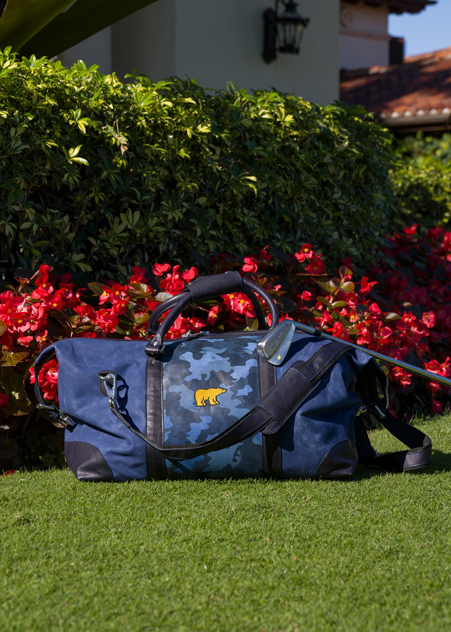 JACK NICKLAUS Golden Bear Blue Camo Duffel