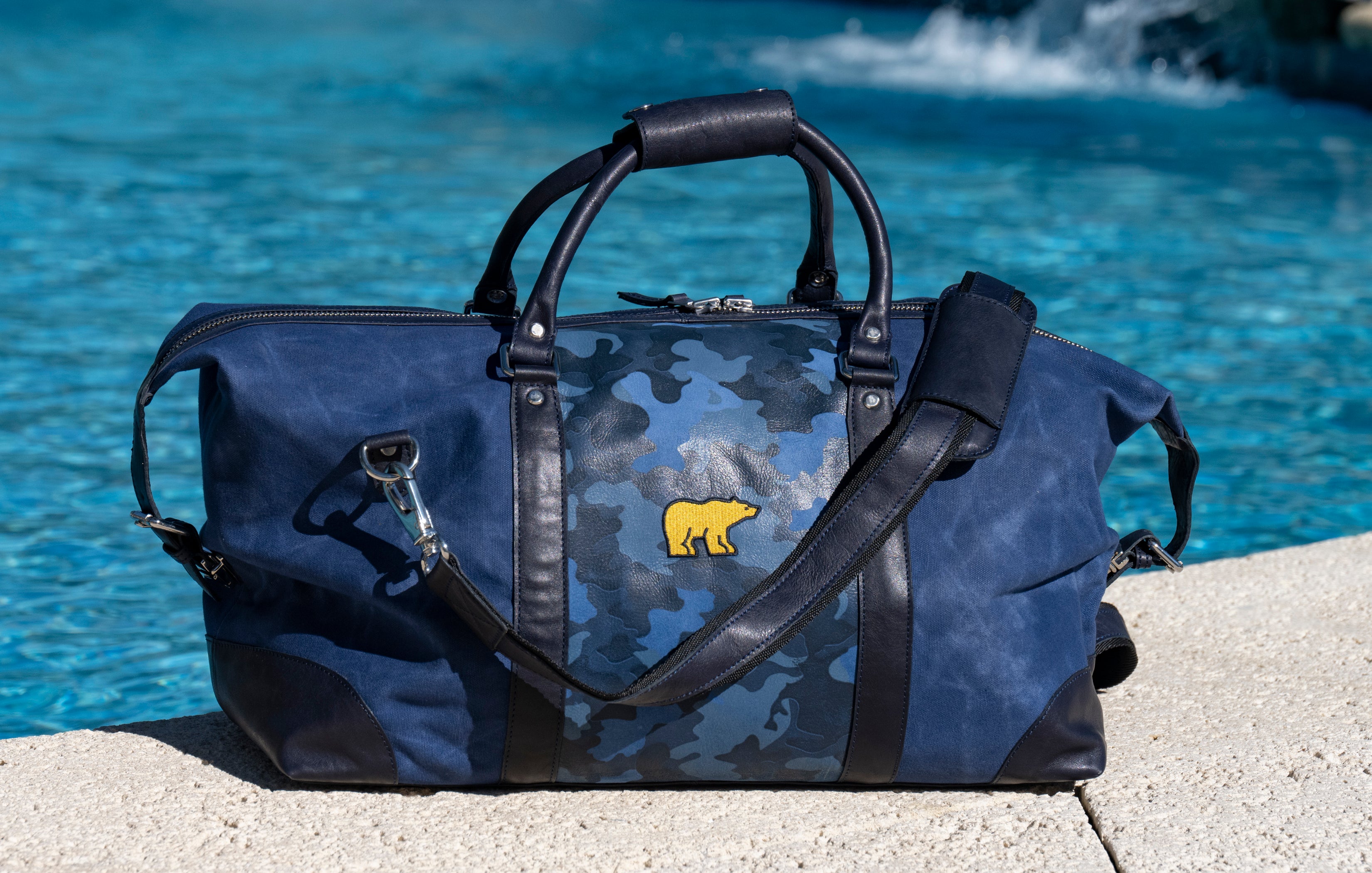 JACK NICKLAUS Golden Bear Blue Camo Duffel