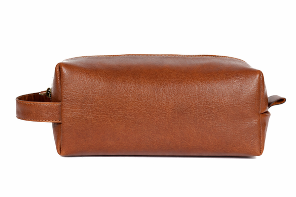 Tan Leather Travel Kit