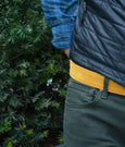 Velvet Leather Tab Belt