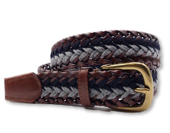 -- [Braided Leather &amp; Wool]