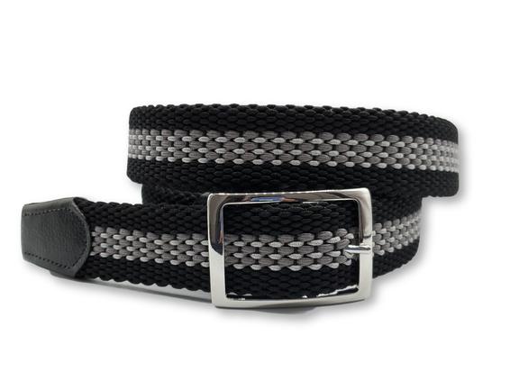 Braided Belt, Black / Grey