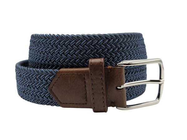 FH Wadsworth Men's Stretch Leather Belt