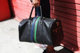 Black Leather Duffle Bag - FH Wadsworth