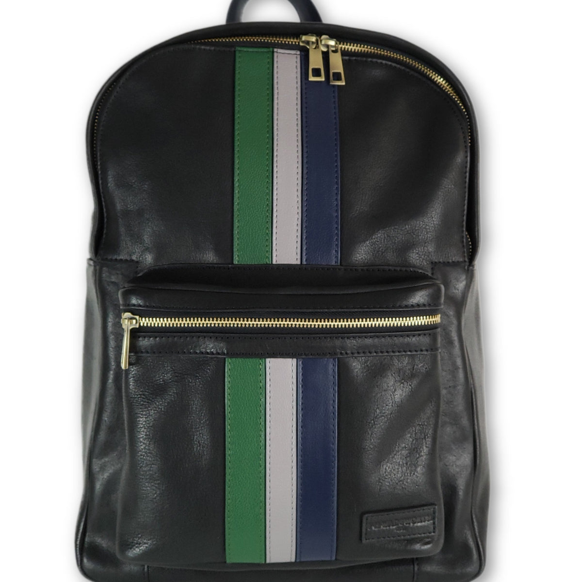 Striped hotsell backpack purse