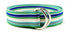 Blue Lagoon Striped Ribbon Belt - FH Wadsworth