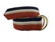 Burnt Orange & Navy Ribbon Belt - FH Wadsworth
