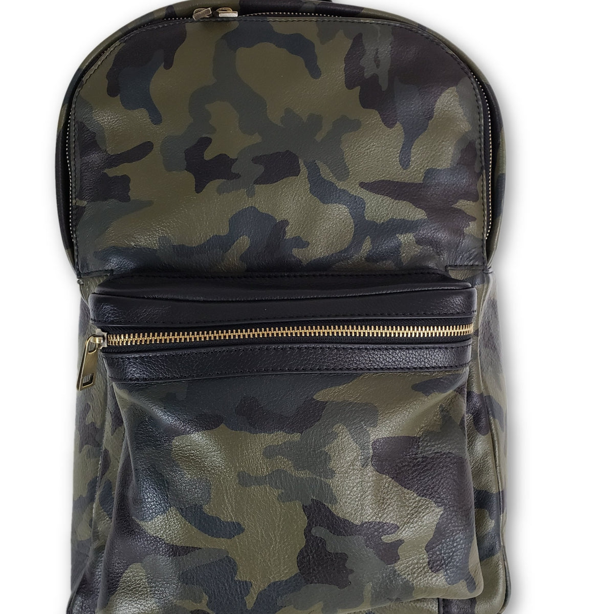 Camouflage clearance leather backpack