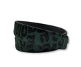 Green and Black Leopard Print Belt - FH Wadsworth